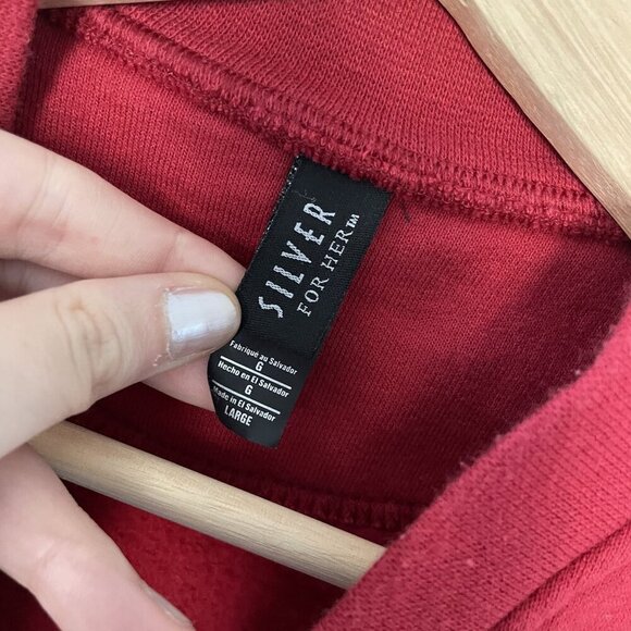 Silver for Her Big Sky Montana Red Jacket Size L full zip casual fleece jumper - Picture 3 of 8